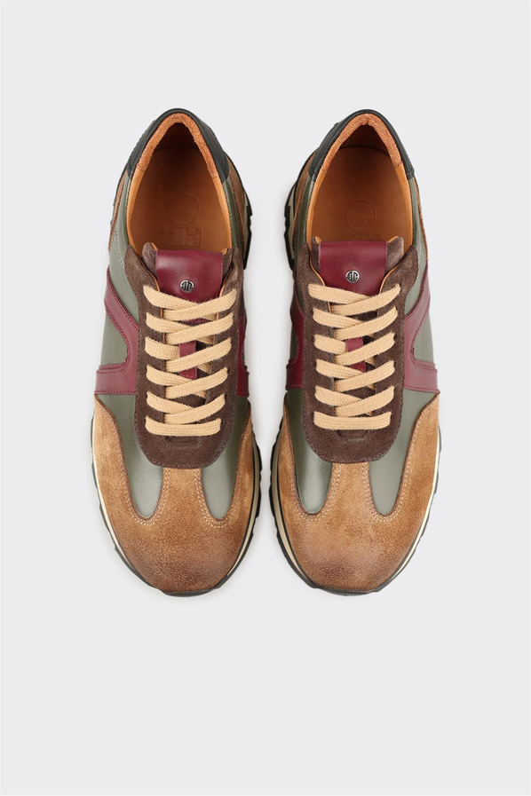 Vizon Deri Erkek Spor Ayakkabı