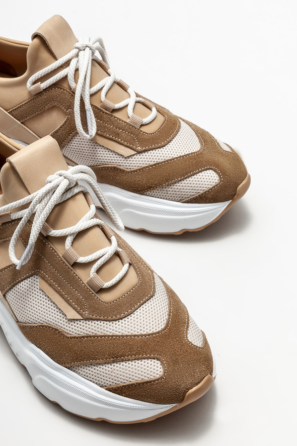 Vizon deri erkek spor ayakkabı - Elle Shoes
