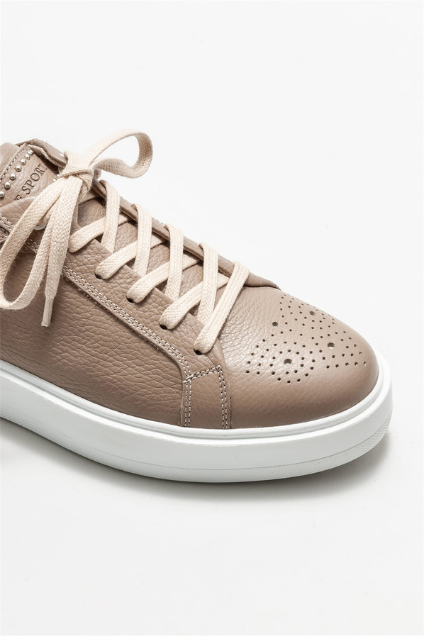 Vizon deri erkek spor ayakkabı - Elle Shoes