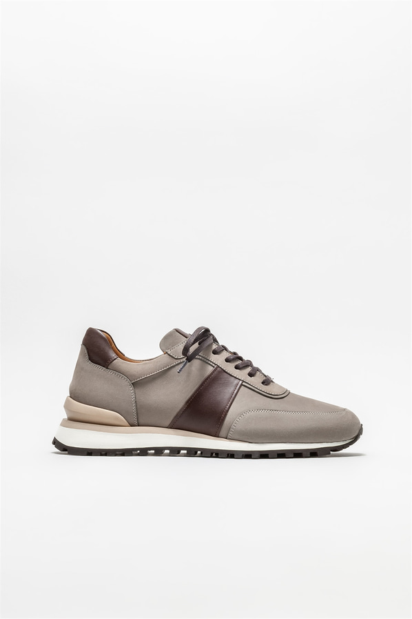 Vizon deri erkek spor ayakkabı - Elle Shoes