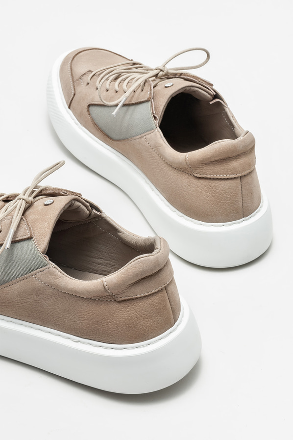 Vizon deri erkek spor ayakkabı - Elle Shoes