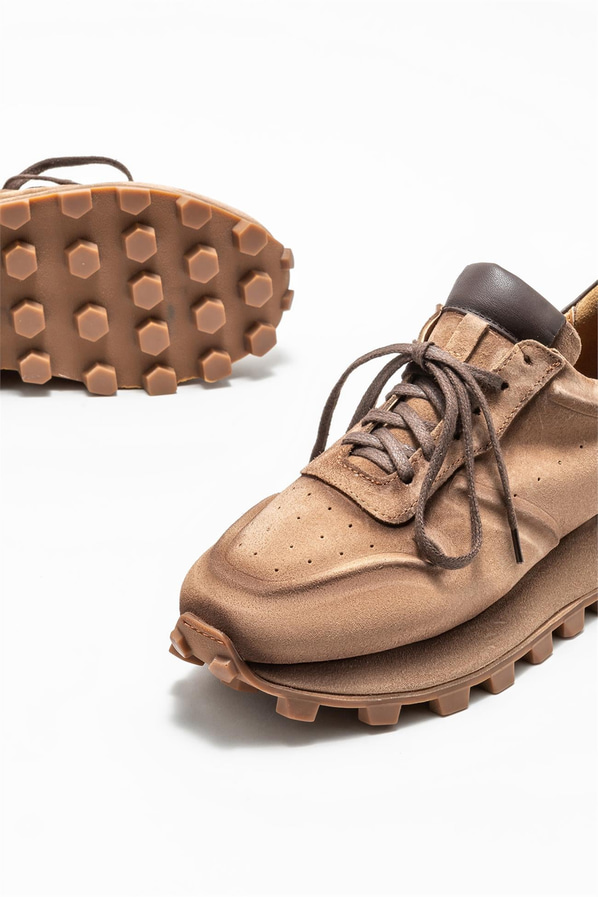 Vizon deri erkek spor ayakkabı - Elle Shoes