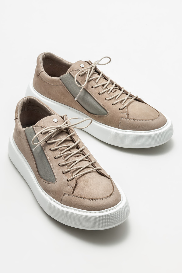 Vizon deri erkek spor ayakkabı - Elle Shoes