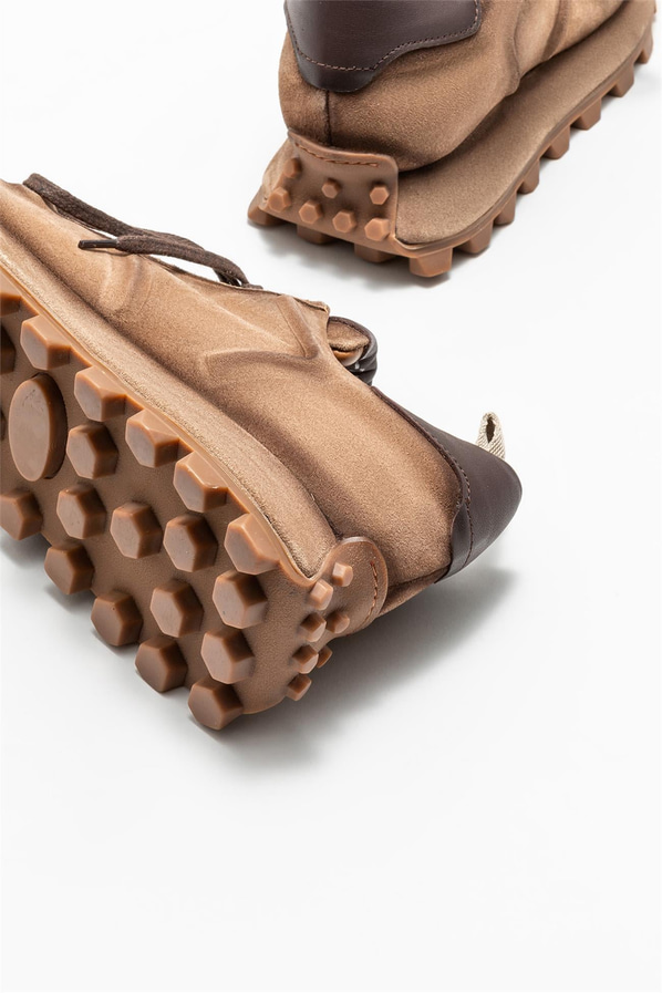 Vizon deri erkek spor ayakkabı - Elle Shoes