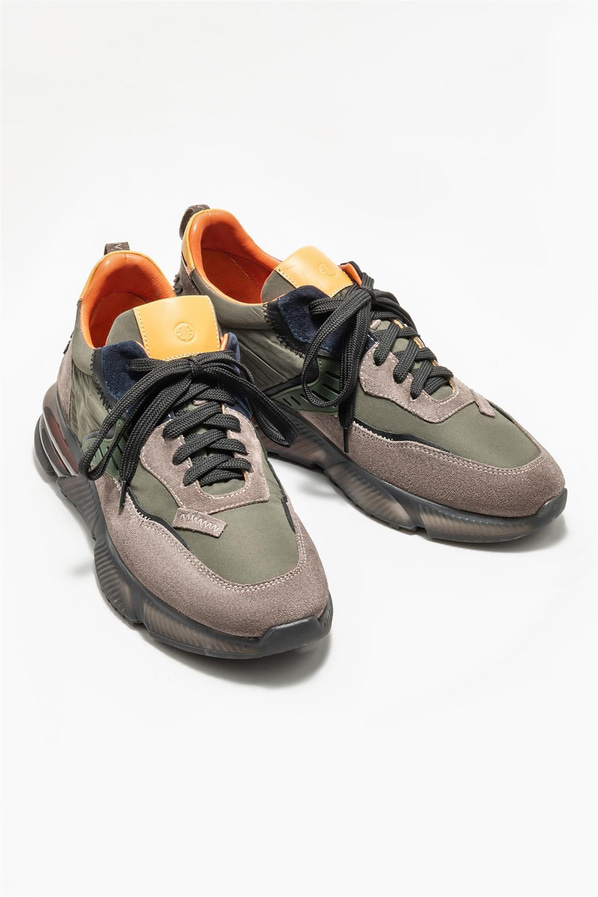 Vizon deri erkek spor ayakkabı - Elle Shoes
