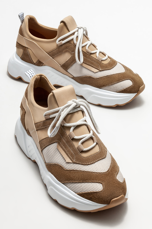 Vizon deri erkek spor ayakkabı - Elle Shoes