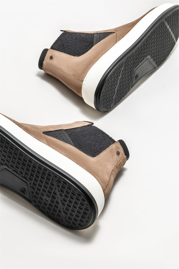 Vizon deri erkek spor ayakkabı - Elle Shoes