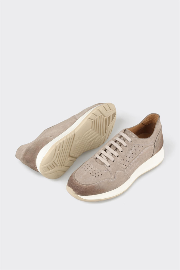 Vizon deri erkek spor ayakkabı - Elle Shoes