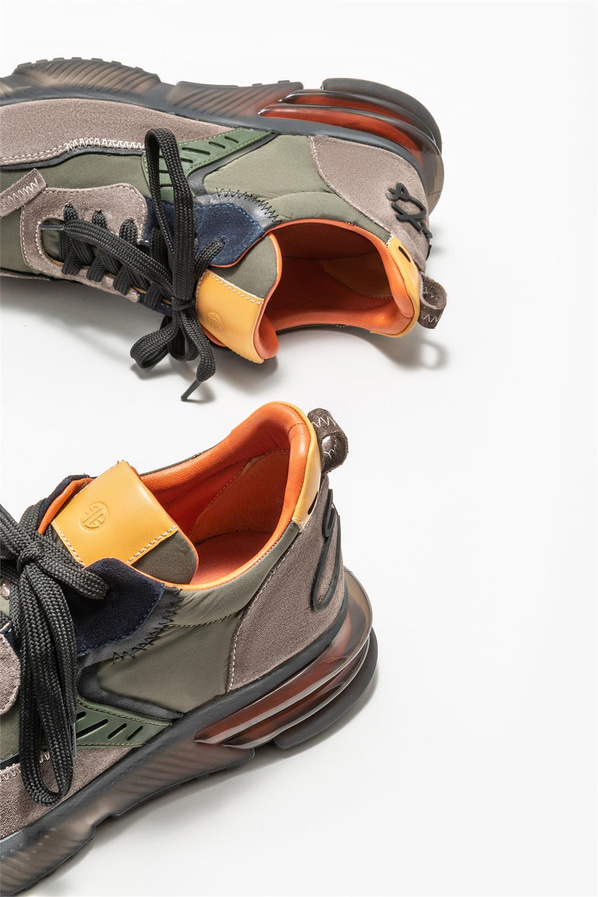 Vizon deri erkek spor ayakkabı - Elle Shoes