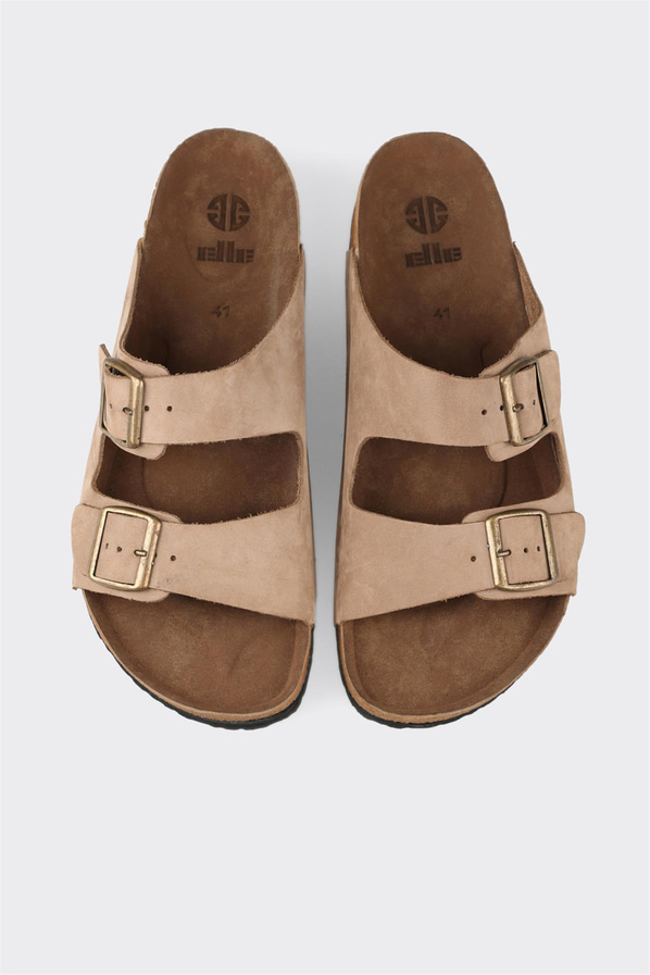 Vizon Deri Erkek Terlik