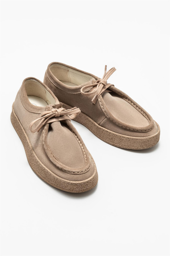 Vizon deri kadın ayakkabı, günlük kullanım için - Elle Shoes