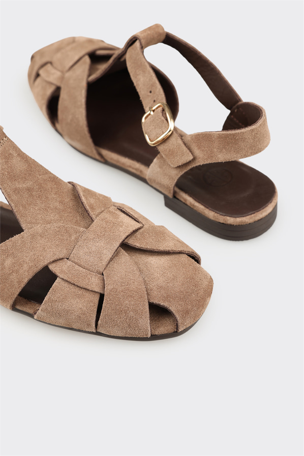 Vizon deri kadın günlük ayakkabı, günlük kullanım için - Elle Shoes