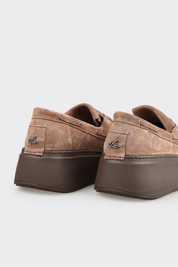 Vizon Deri Kadın Günlük Ayakkabı