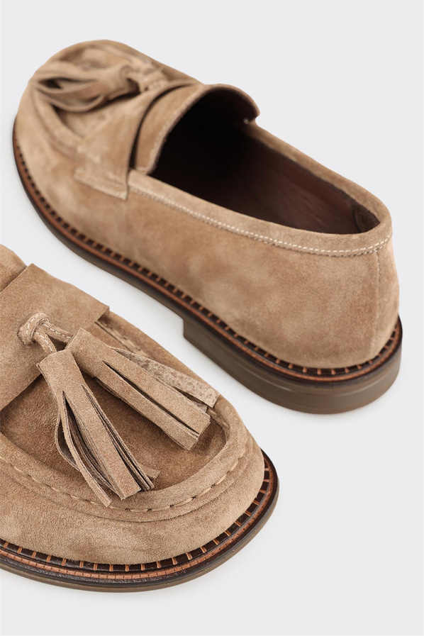 Vizon Deri Kadın Günlük Ayakkabı