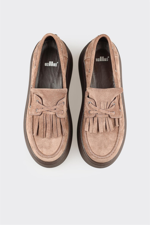 Vizon Deri Kadın Günlük Ayakkabı