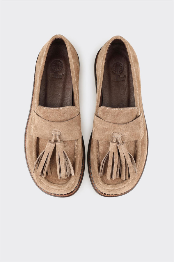 Vizon Deri Kadın Günlük Ayakkabı