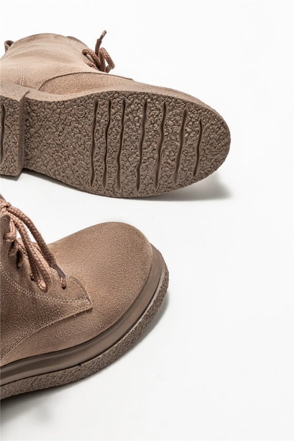 Vizon deri kadın bot, günlük kullanım için - Elle Shoes