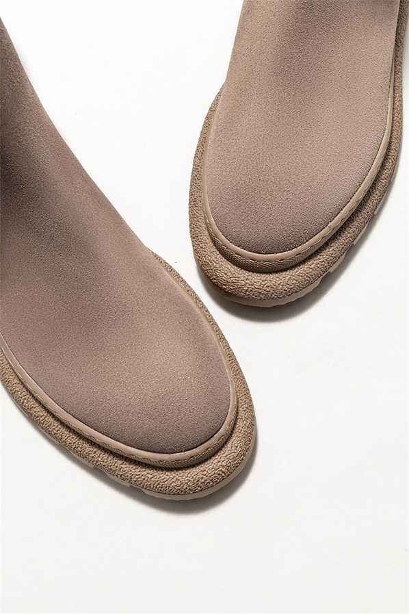 Vizon deri kadın bot, günlük kullanım için - Elle Shoes
