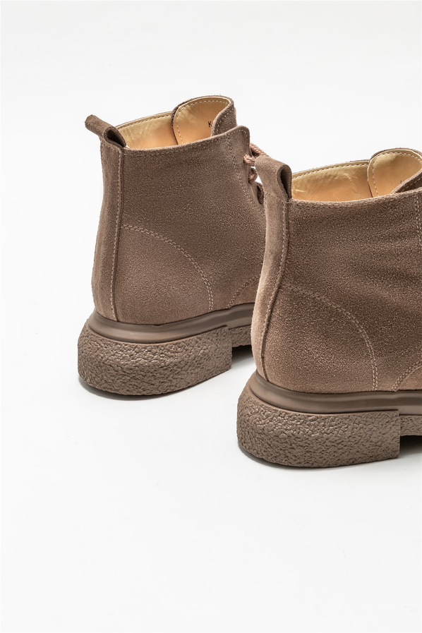 Vizon deri kadın bot, günlük kullanım için - Elle Shoes