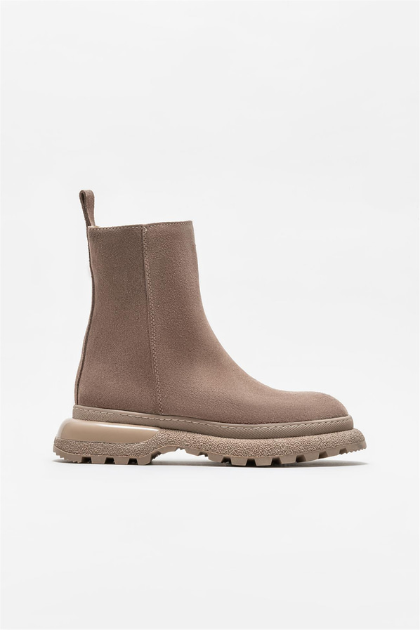 Vizon deri yumuşak dokulu kadın bot, rahat kullanım için - Elle Shoes