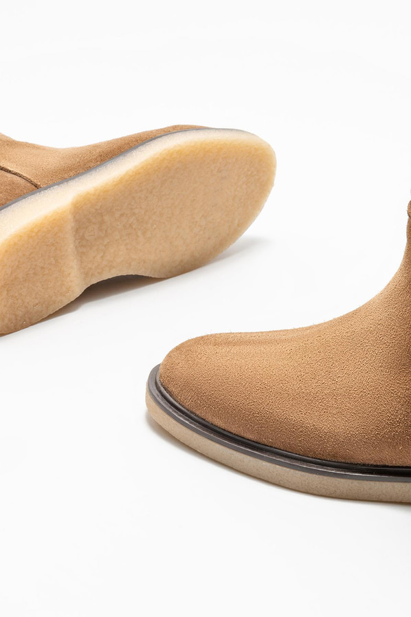 Vizon deri kadın bot, günlük kullanım için - Elle Shoes