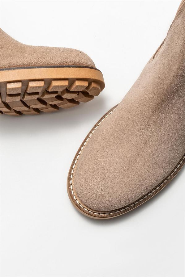 Vizon deri kadın bot, günlük kullanım için - Elle Shoes