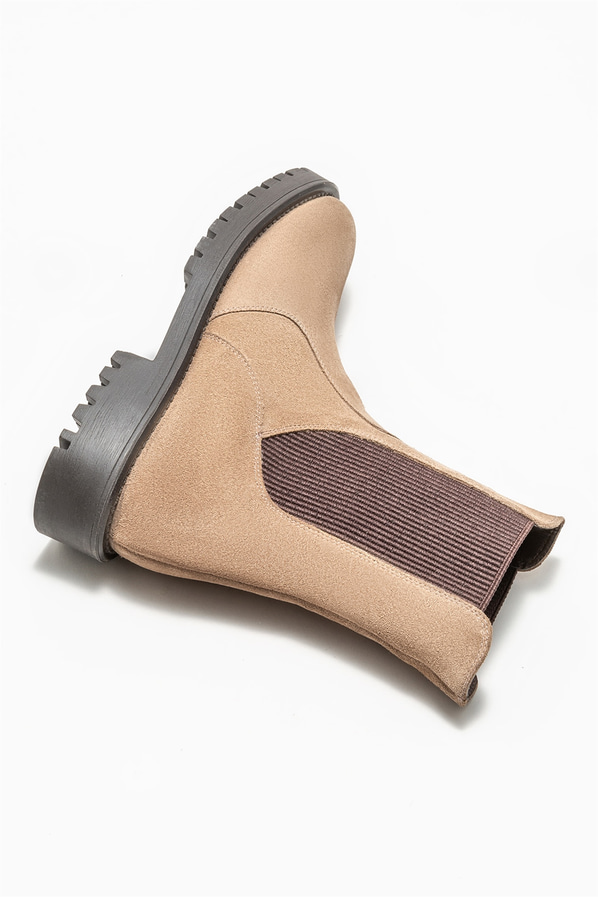 Vizon deri kadın bot, günlük kullanım için - Elle Shoes
