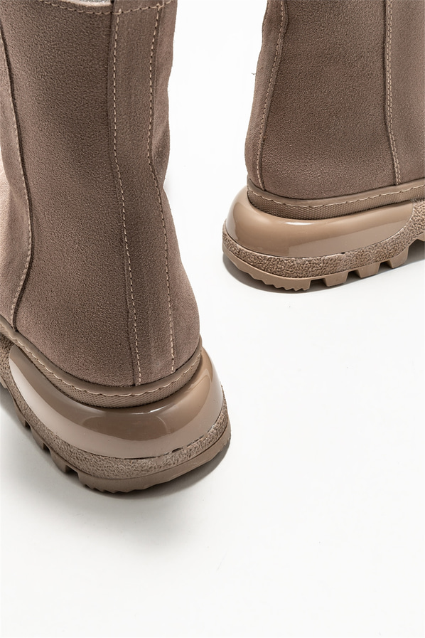 Vizon deri kadın bot, günlük kullanım için - Elle Shoes