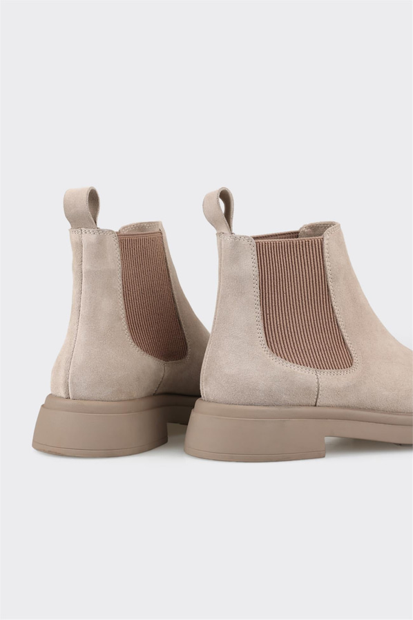 Vizon deri kadın bot, günlük kullanım için - Elle Shoes