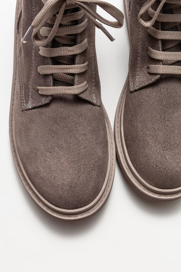 Vizon deri düz kadın bot, günlük kullanım için - Elle Shoes
