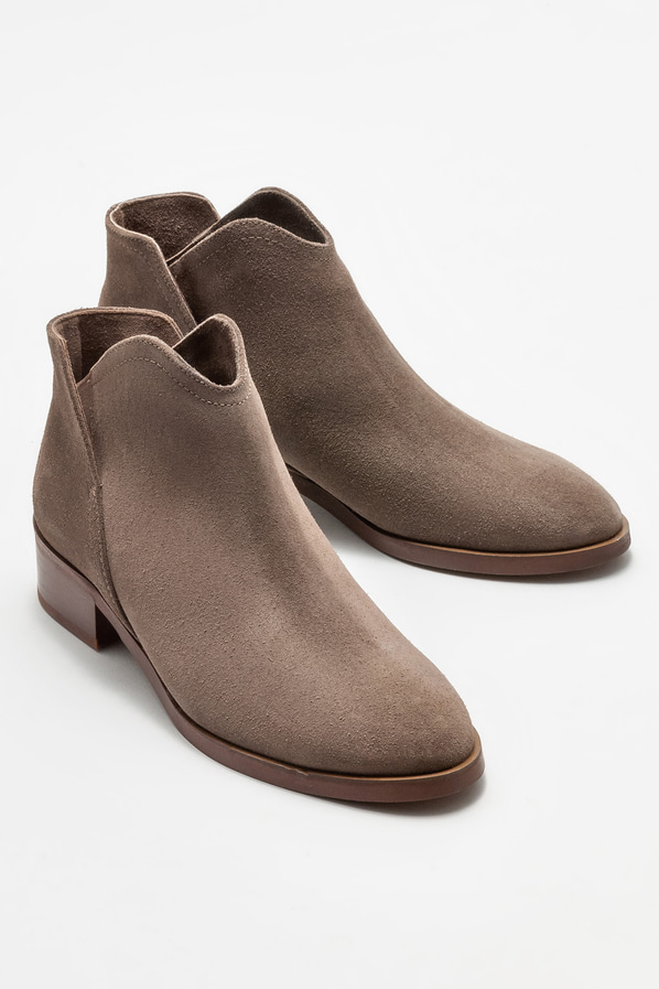 Vizon deri kadın bot, klasik stil için - Elle Shoes