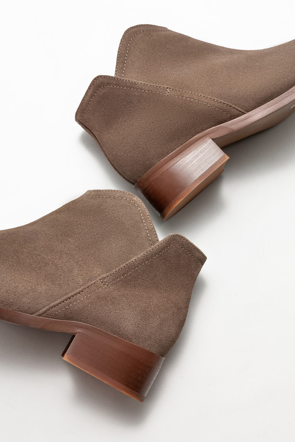 Vizon deri kadın bot, klasik stil için - Elle Shoes