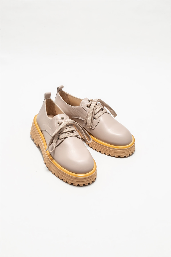 Vizon deri kadın ayakkabı - Elle Shoes