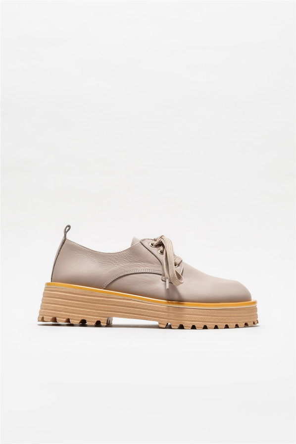 Vizon deri kadın ayakkabı - Elle Shoes
