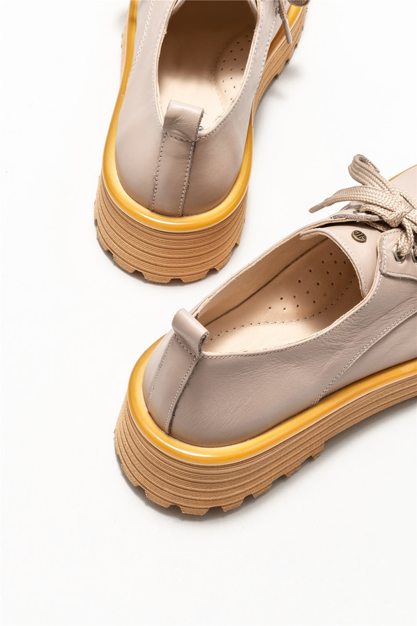 Vizon deri kadın ayakkabı - Elle Shoes