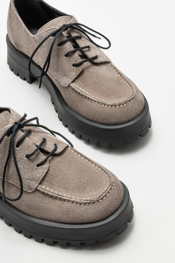 Vizon deri kadın oxford - Elle Shoes