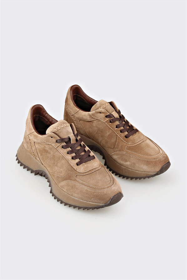 Vizon Deri Kadın Spor Ayakkabı