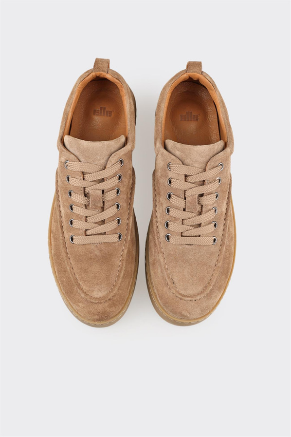 Vizon Deri Kadın Spor Ayakkabı