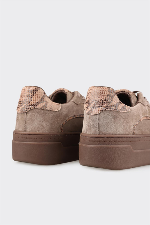 Vizon Deri Kadın Spor Ayakkabı