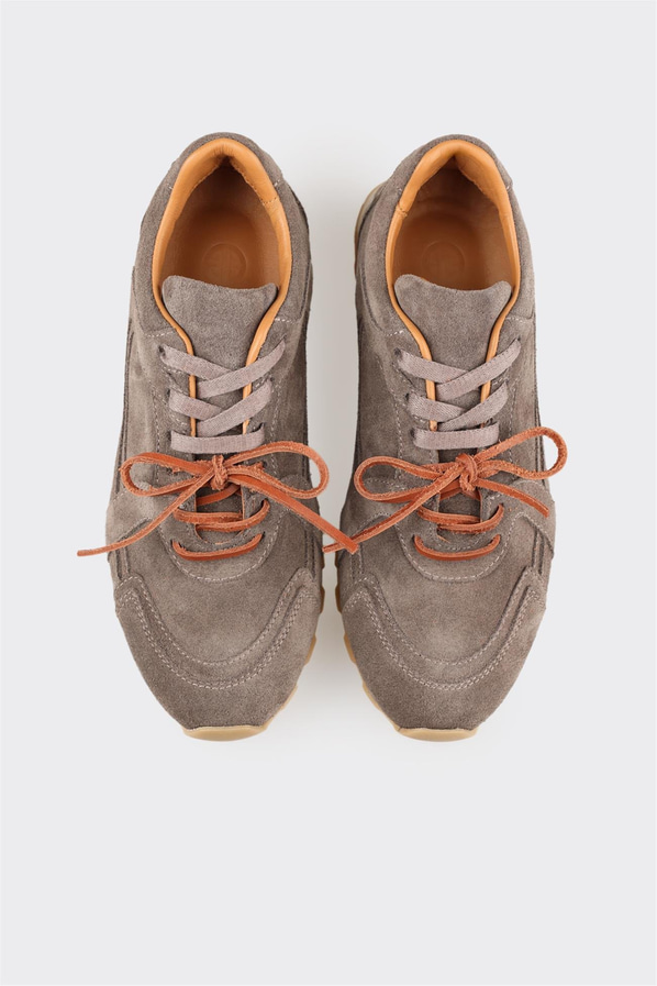 Vizon Deri Kadın Spor Ayakkabı