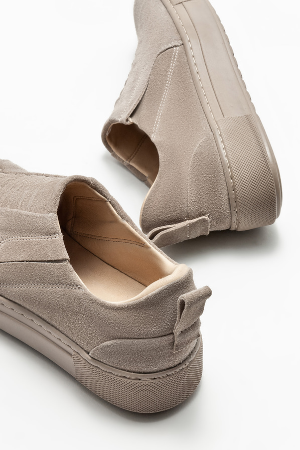 Vizon deri kadın spor ayakkabı - Elle Shoes