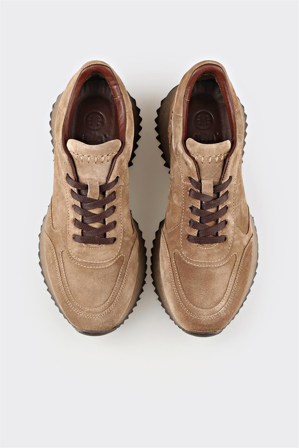 Vizon Deri Kadın Spor Ayakkabı