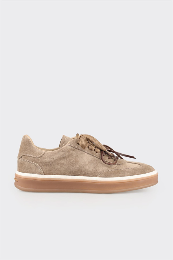 Vizon Deri Kadın Spor Ayakkabı