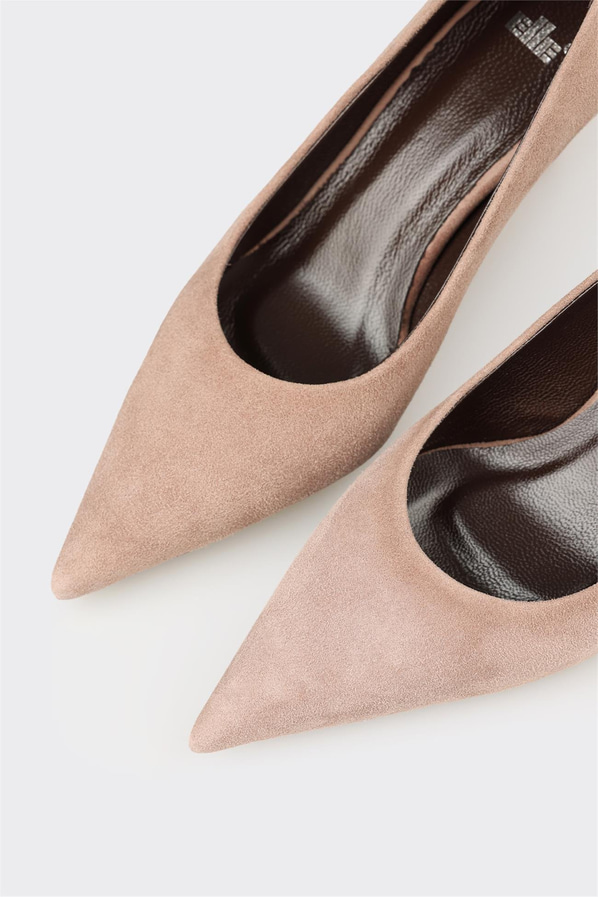 Vizon Deri Kadın Stiletto