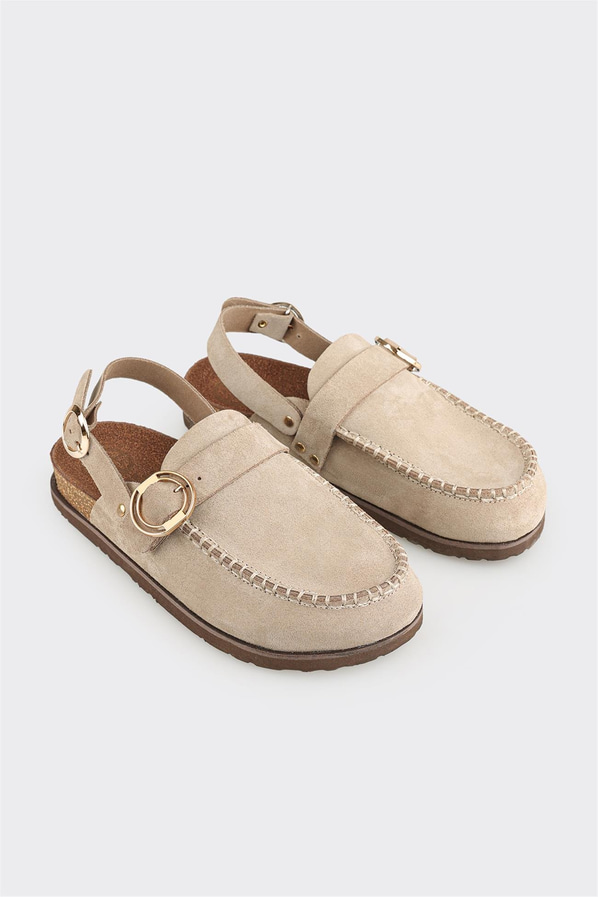 Vizon Deri Kadın Terlik