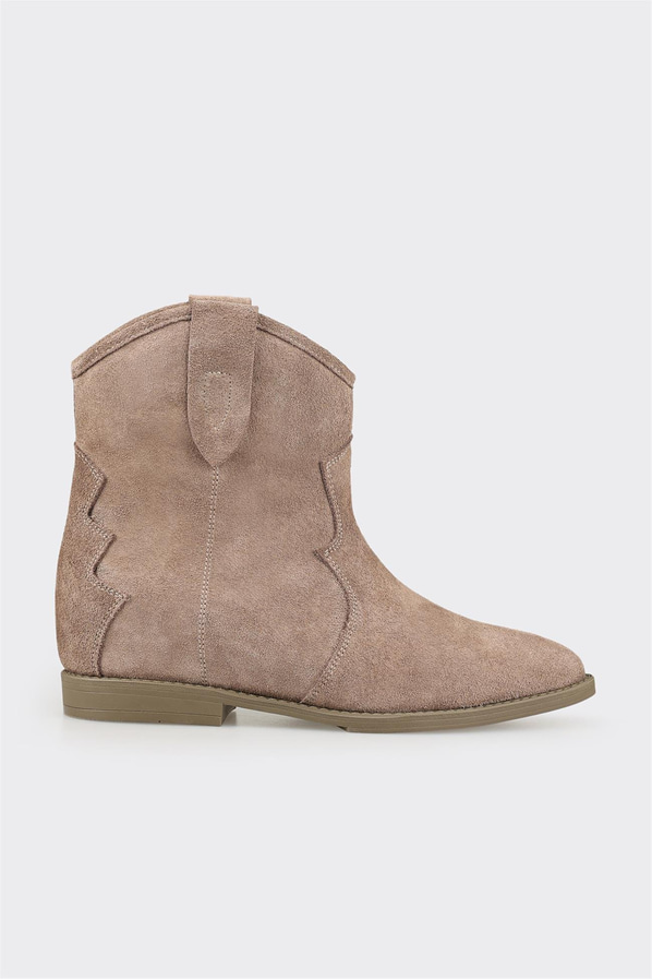 Vizon Deri Kadın Western Bot