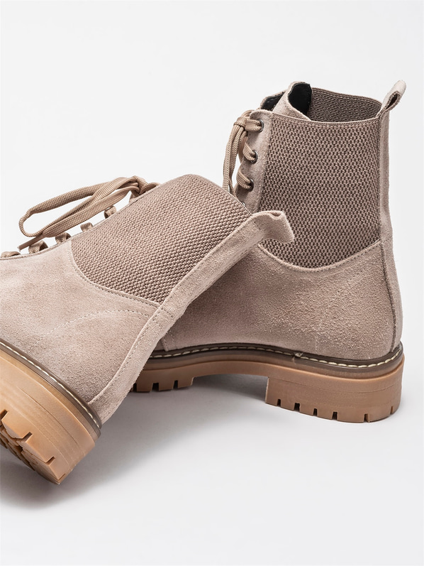 Vizon deri kadın bot - Elle Shoes