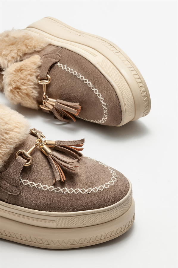 Vizon düz kadın ayakkabı - Elle Shoes