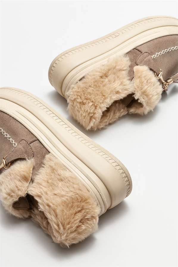 Vizon düz kadın ayakkabı - Elle Shoes