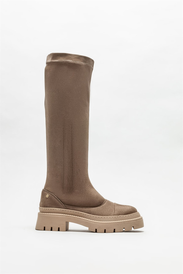 Vizon düz kadın çizme - Elle Shoes